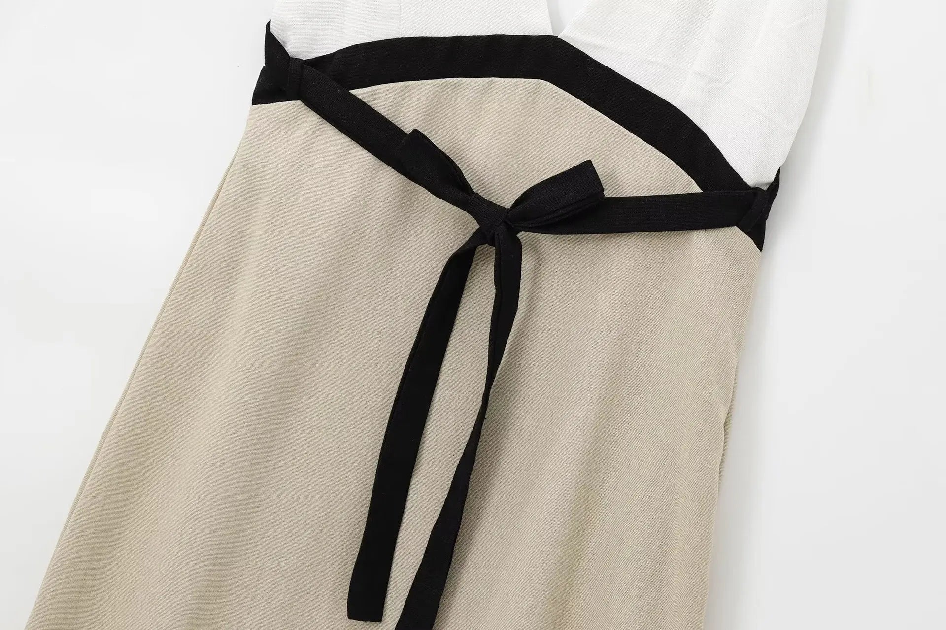 Aiertu  -  Elegant Patchwork Backless Long Women Dress 2025 Summer V-neck Slip Bandage Party Dress Female Holiday Vacation Dress Vestidos Aiertu