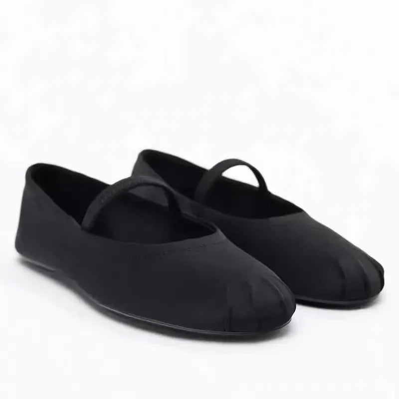 Aiertu  -  Designer Women Mary Jane Shoes Soft Sole Casual Outdoor Autumn High Quality Silk Shallow Ladies Ballet Flats Zapatos Mujer Aiertu