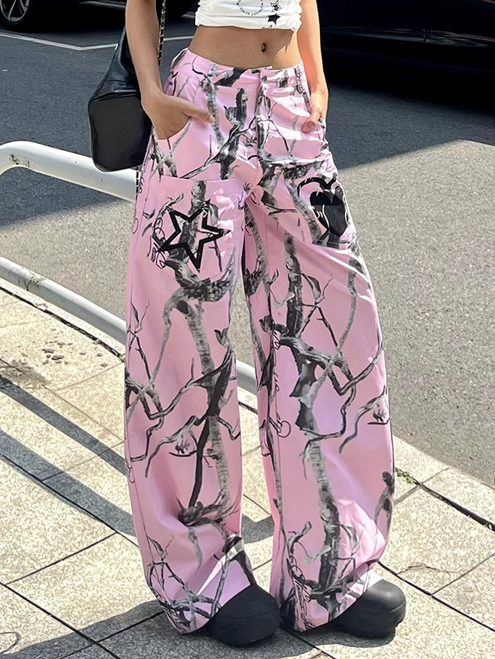 Aiertu  -Vintage Dopamine Graffiti Casual Pants aiertu