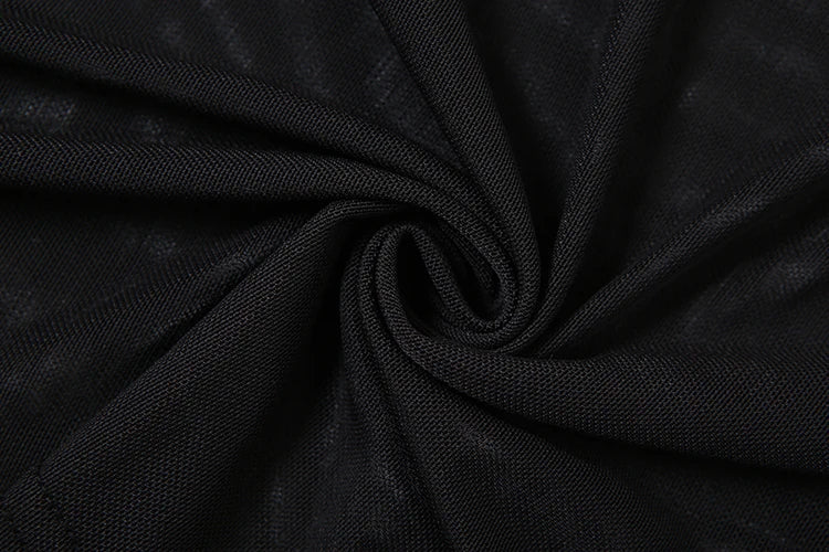 Aiertu  -  Summer Trend Maxi Dress Women Double Deck Ruched Slash Neck Short Sleeve Midnight Simple Solid Stretch Slim Vestidos Aiertu