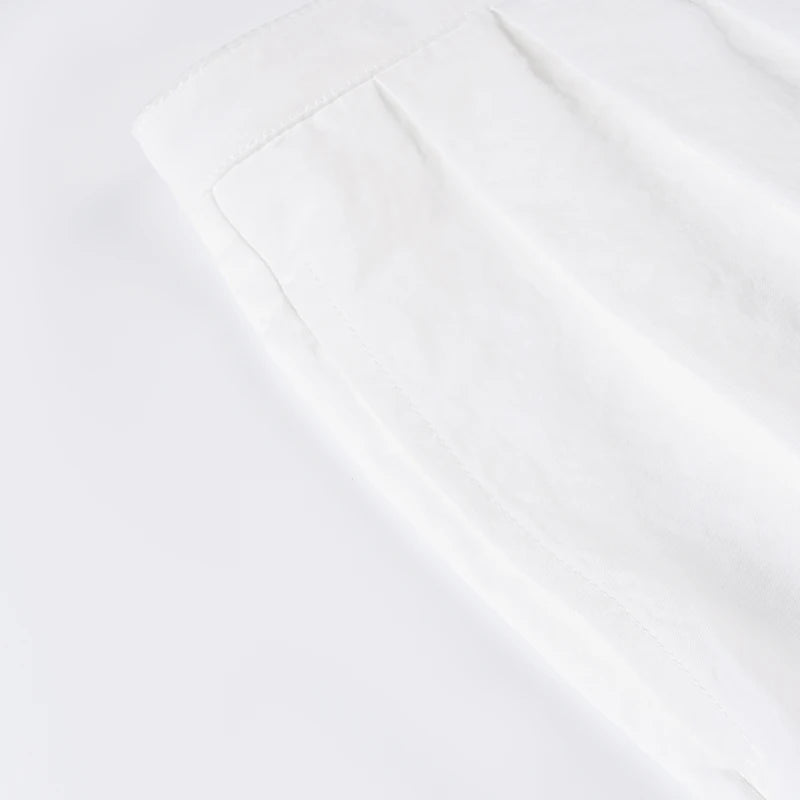 Aiertu  -  Sexy See Through Holiday Pants Summer Streetwear y2k Low Rise Loose Pleated Trousers Korean Fashion Ladies Casual Capris Aiertu