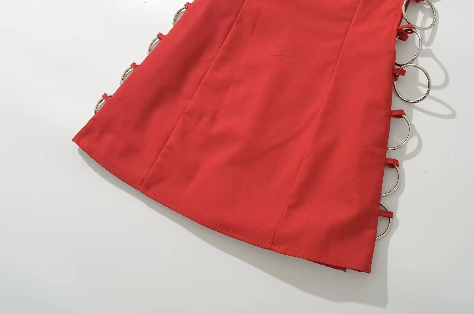 Aiertu  -  European and American style fashion sexy side circle decoration sleeveless dress female hot girl slim fit mini skirt Aiertu