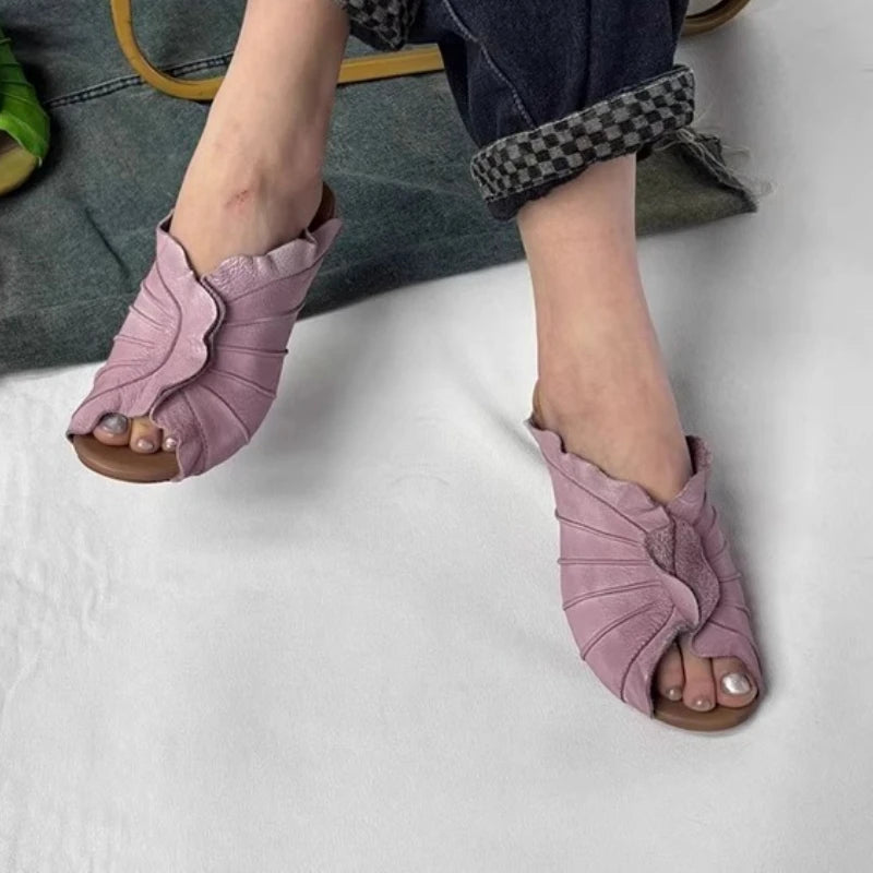 Aiertu  -  Women Slippers Designer Heeled Sandals New Shoes 2026 Summer Fashion Chunky Pumps Open Toe Elegant Sandalias De Mujer Dress Aiertu