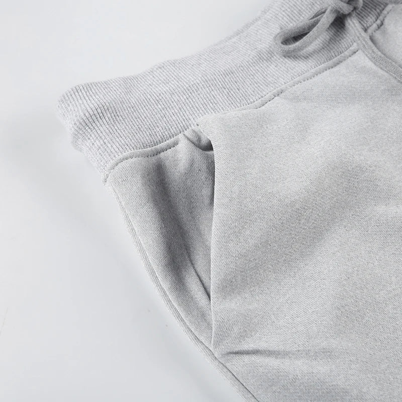 Aiertu  -  All-match Casual Pants Women Streetwear Drawstring Knitted Pants Autumn Basic Trousers Concise Slacks Sporty Sweatpants Aiertu