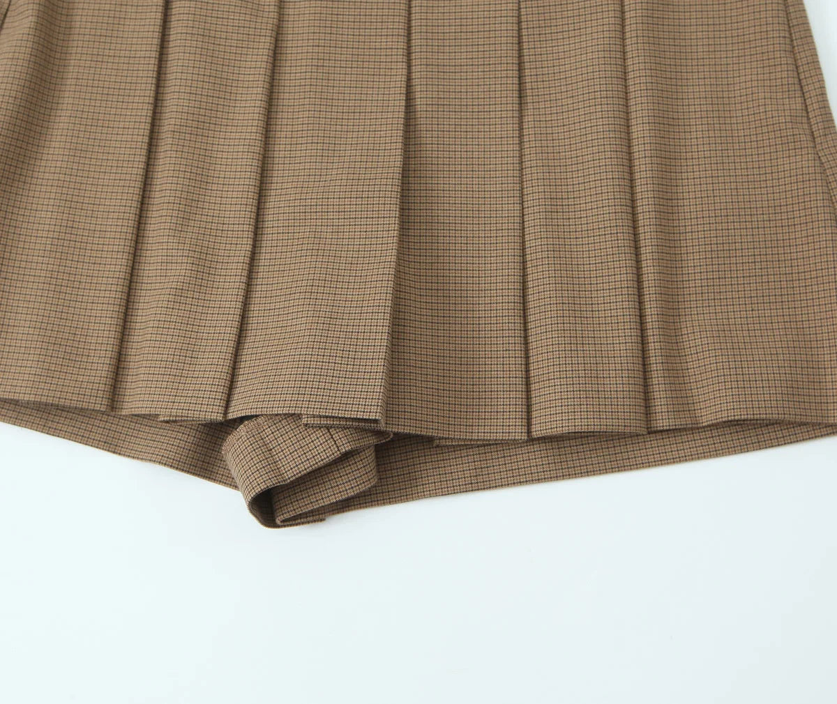 Aiertu  -  European and American style autumn new all-match high waist side zipper pleated short skirt women's fashion all-match college st Aiertu