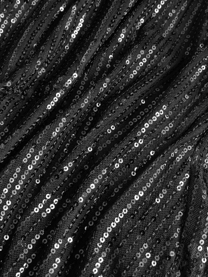 Aiertu  -Split Sequin Halter Party Mini Dress aiertu