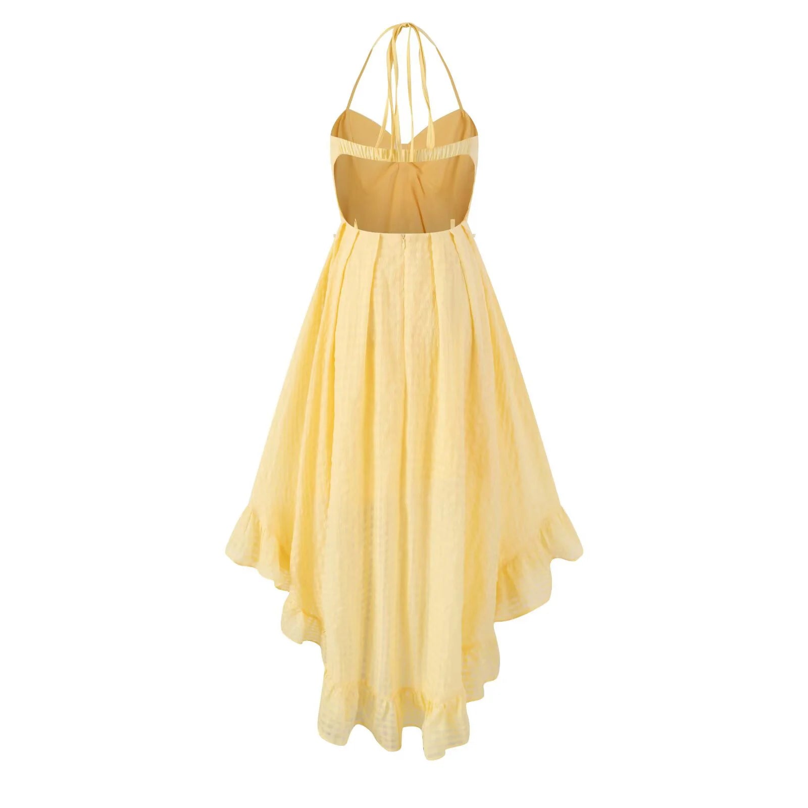 Aiertu  -  French Vacation Style V-neck Beach Long Dress Design Niche SeasideTtourism Sexy Suspender Dress For Women In Summer Aiertu