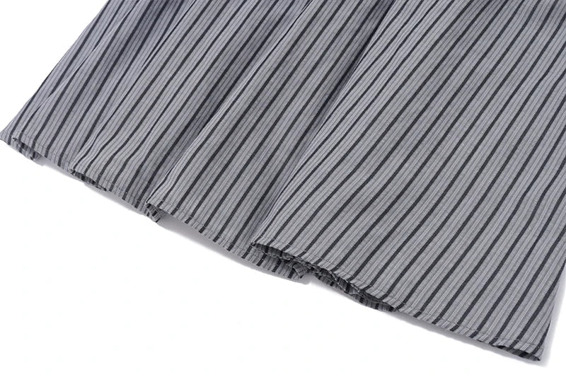 Aiertu  Stripe Halter Backless Pleated Fashion Elegant Casual Bodycon Midi Dress Spring Summer Fashion Party New Women Vestidos Aiertu