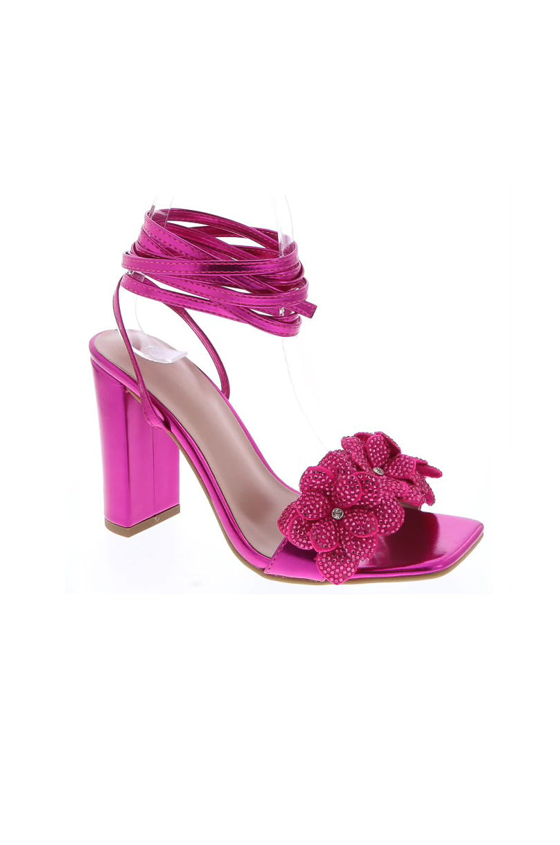 Aiertu  Embellished Rhinestones Single Sole Heels Aiertu