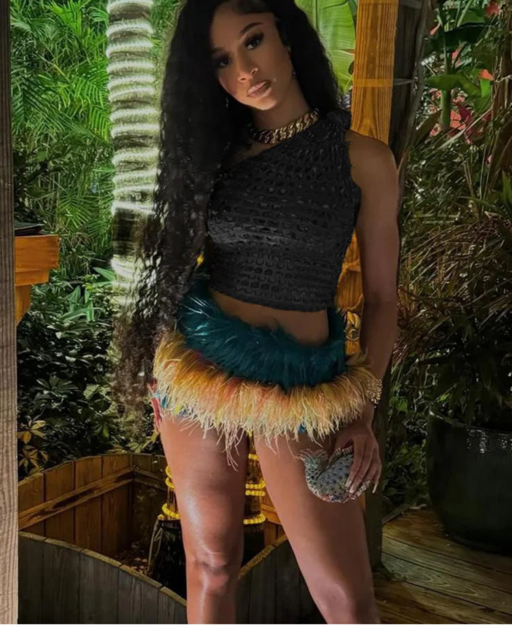 Aiertu Summer Women Sexy Golden Scales Tanks Girl Single Shoulder Bling All-match Party Club Crop Tops Miss Solid Vest Aiertu