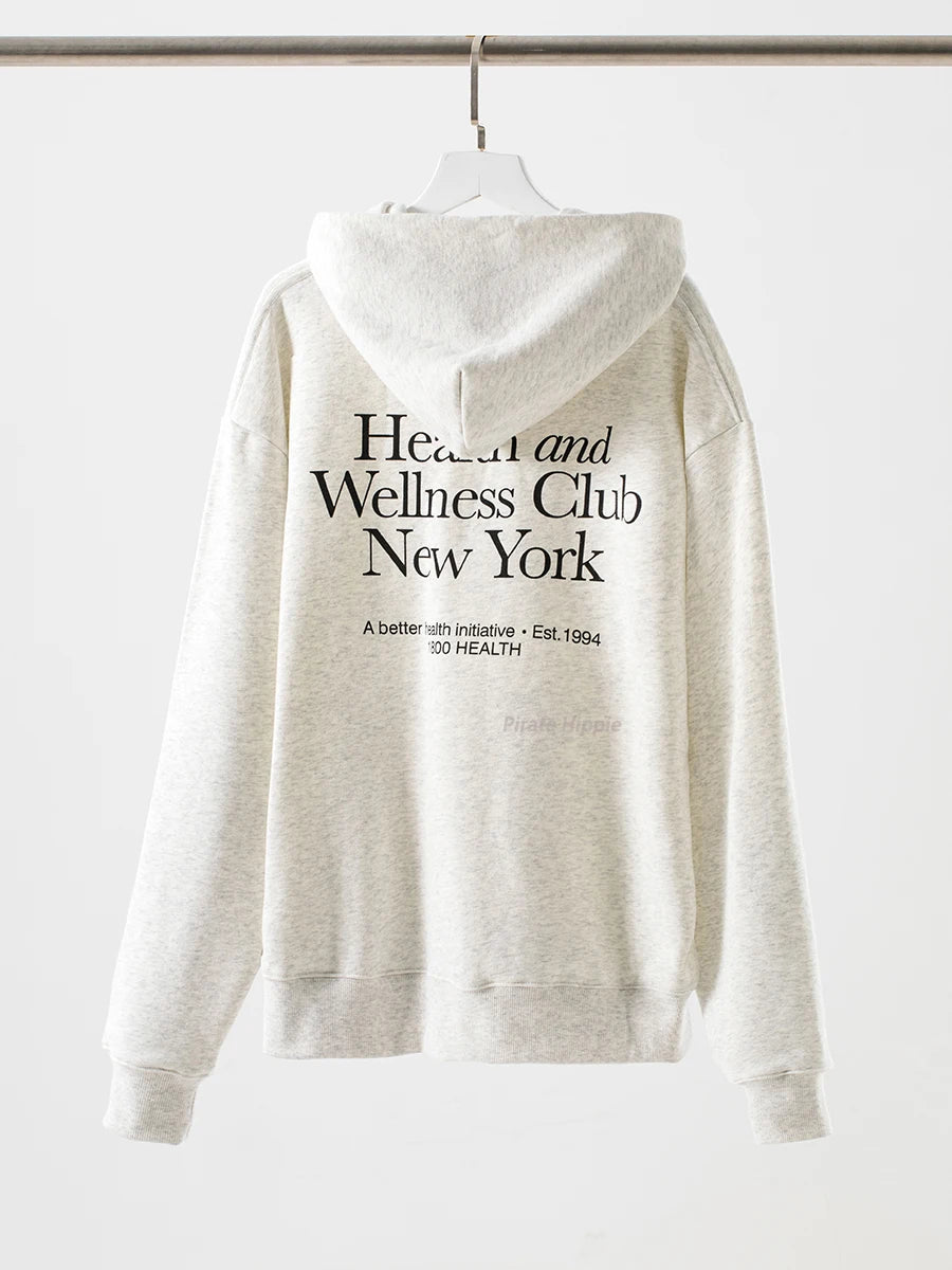 Aiertu  -   New York Letter Print Sweatshirt Women Classic O Neck Long Sleeve Pullover Autumn Casual Vintage Sporty Rich Sweatshirt 2026 New Aiertu