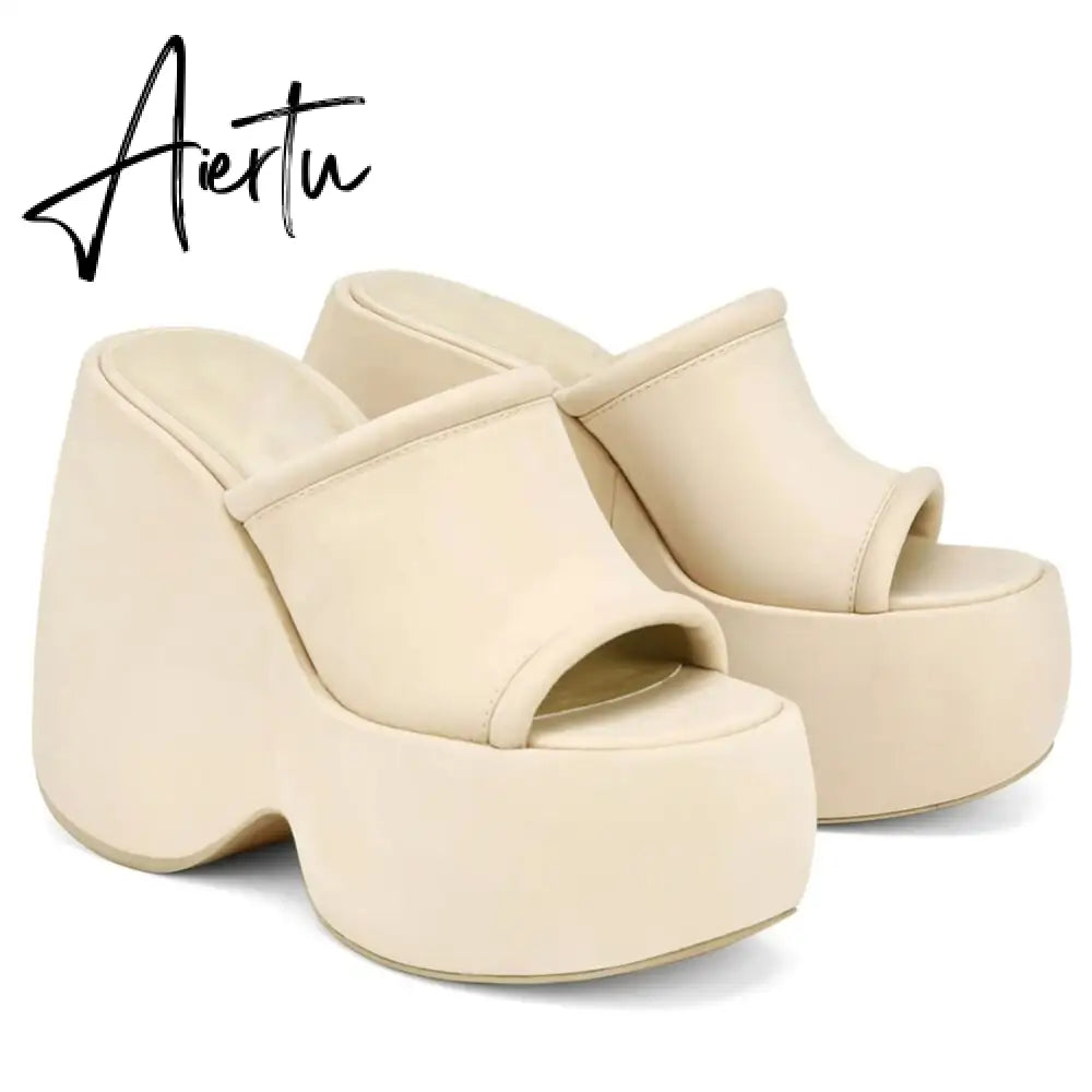 Big Size 43 Summer Fashion Women Sandals Platform Gothic Wedges High Heels INS Hot Ladies Trendy Cool Punk Shoes For Woman Aiertu