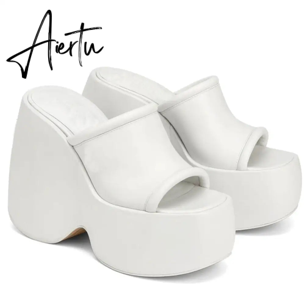 Big Size 43 Summer Fashion Women Sandals Platform Gothic Wedges High Heels INS Hot Ladies Trendy Cool Punk Shoes For Woman Aiertu