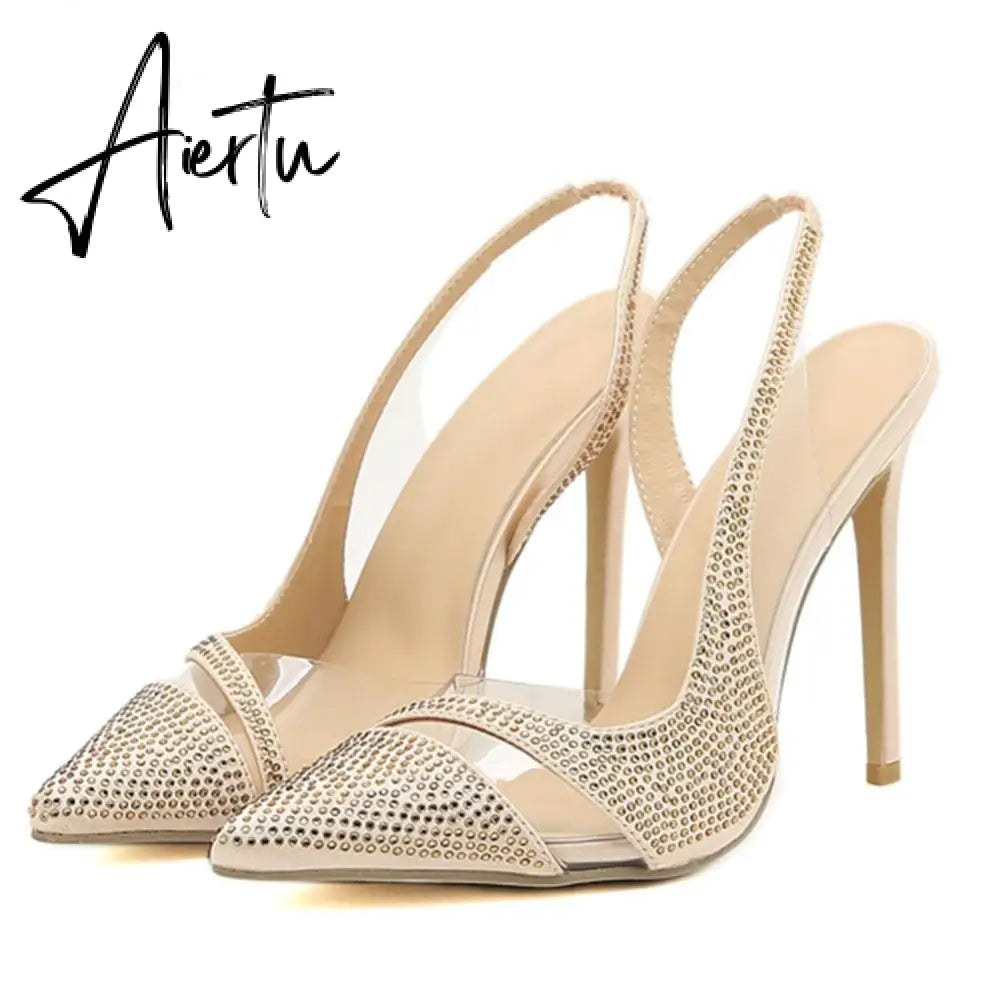 Brand New Office Ladies Elegant Women Pumps Spring Thin High Heels Bowknot Sexy Party Shoes Prom Design Summer Pumps Woman Aiertu