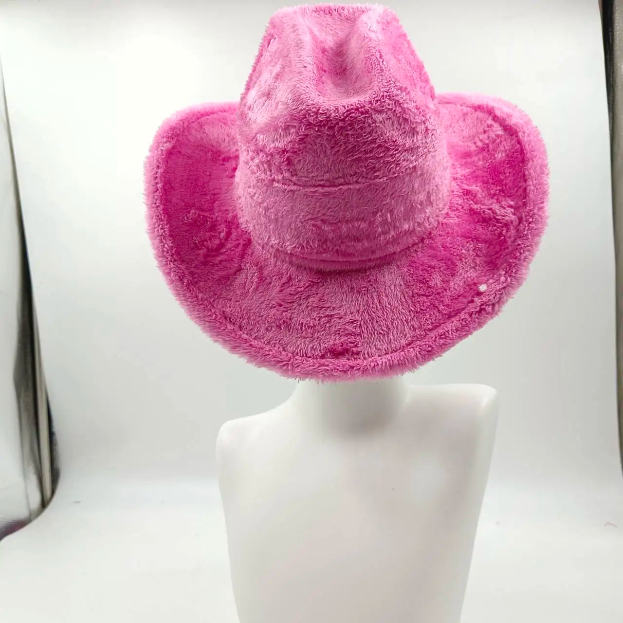 Aiertu  -  Fedora Hat Emerald Green Plush Cowboy Hat Material New Jazz Hat European and American Fashion Hat Big Brim Hat Aiertu