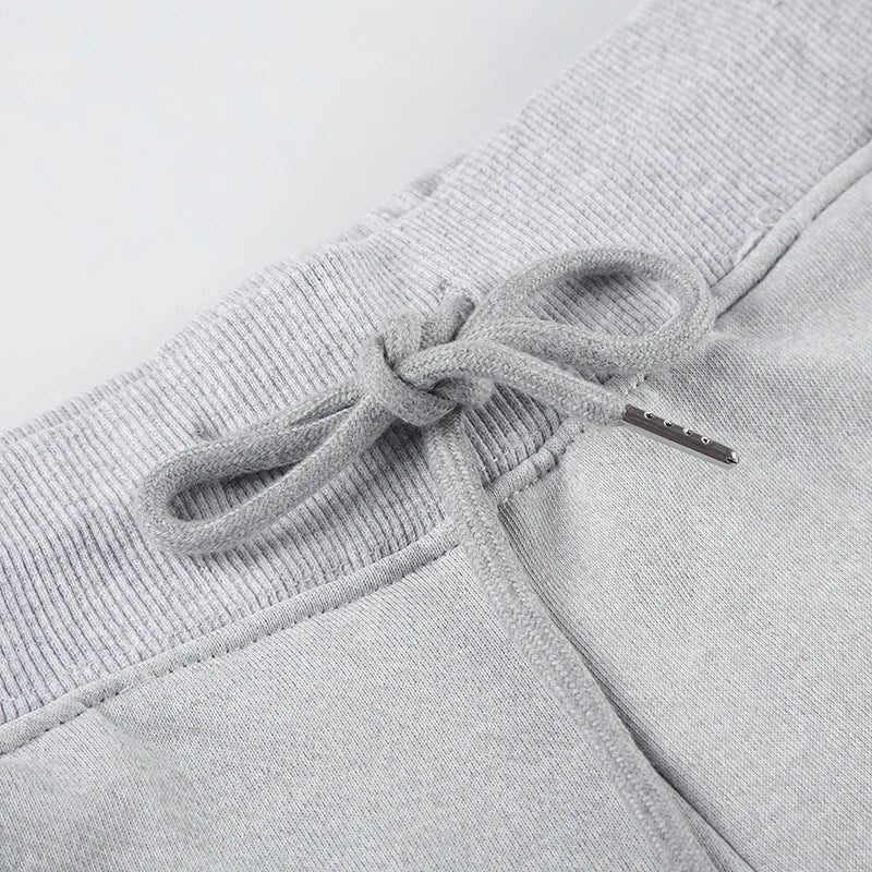 Aiertu  -  All-match Casual Pants Women Streetwear Drawstring Knitted Pants Autumn Basic Trousers Concise Slacks Sporty Sweatpants Aiertu