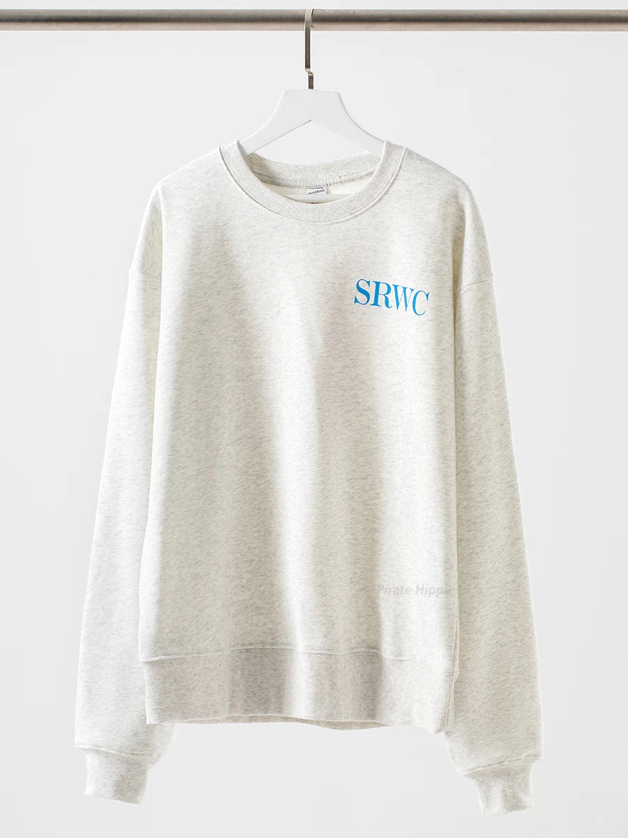 Aiertu  -   New York Letter Print Sweatshirt Women Classic O Neck Long Sleeve Pullover Autumn Casual Vintage Sporty Rich Sweatshirt 2026 New Aiertu