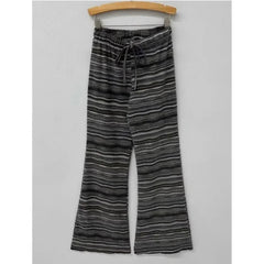 Aiertu  Striped Flare Pants for Women Drawstring Casual Fashion Pantalon Femme Streetwear Slim Fit Y2k Trousers 2025 New Bottoms Aiertu