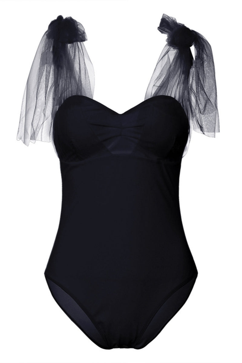 Aiertu  -Sexy Solid Color Patchwork Backless Belted Swimwears (With Paddings)(4 Colors) aiertu