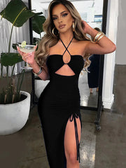 Aiertu Sleeveless Sexy Female Midi Backless Dresses Slim Night Club Party Women's Dress Bodycon Vestidos Elegantes Para Mujer Aiertu