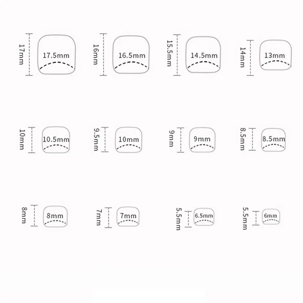 Aiertu 24pcs/box Fashion Aurora Fake Toenails Cat Eye Short Square Foot Nails Super Shiny Full Cover Toe Nails for Women Girl Aiertu
