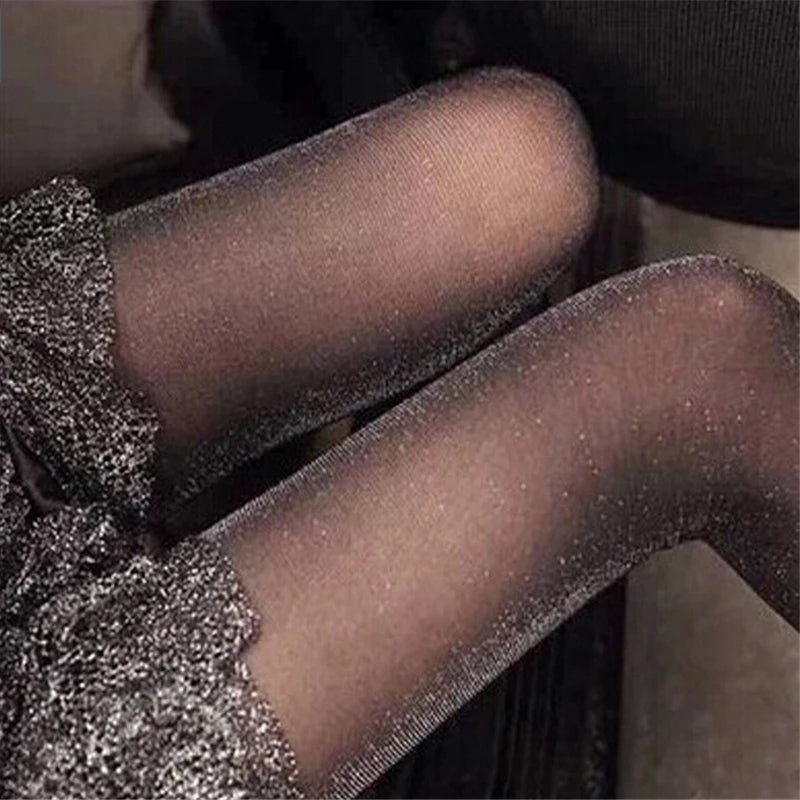 Aiertu New Shiny Pantyhose Glitter Stockings Womens Glossy Tights Aiertu