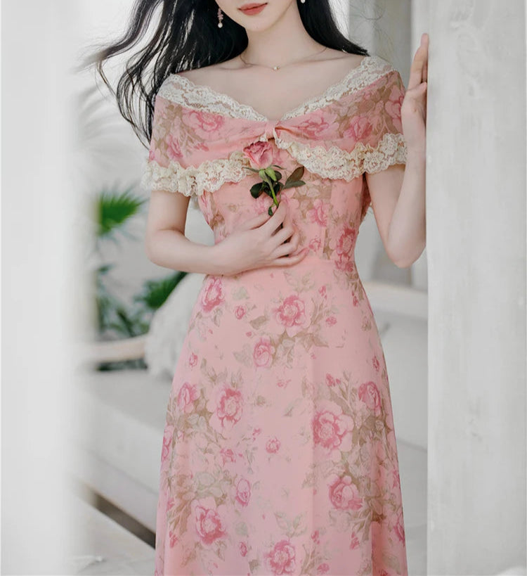 Aiertu  Honey Rose Shabby Chic Princesscore Dress Aiertu