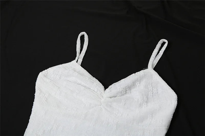 Aiertu  -  Summer Streetwear Vintage Dresses Grunge Y2k Aesthetic Irregular Ruffled Vestido Slim Fit Harajuku Woman Backless Dress Aiertu