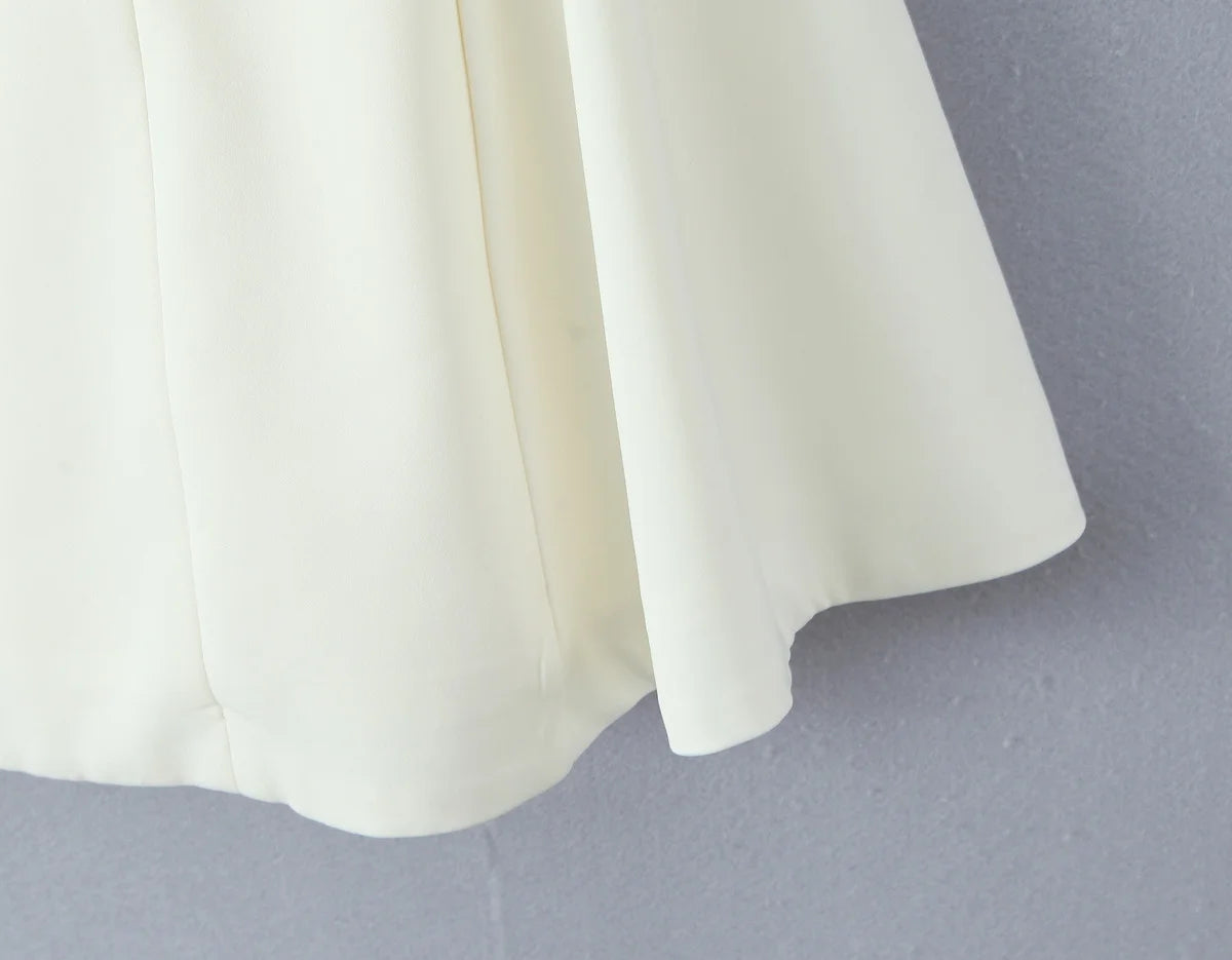 Aiertu  -  High Street Women Elegant White Party Mini Dress Sexy Backless Sleeveless Bridesmaids Robe Summer Aiertu