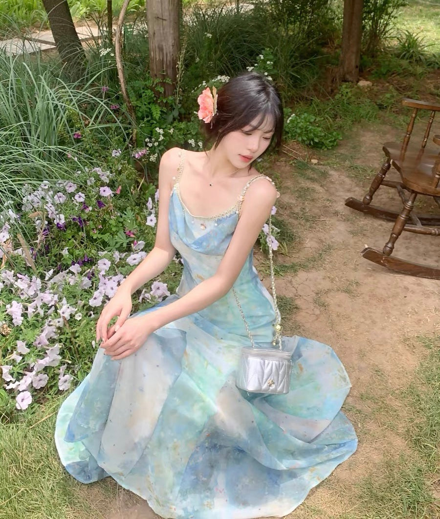 Aiertu  Sea Siren Ethereal Essence Style Dress Aiertu
