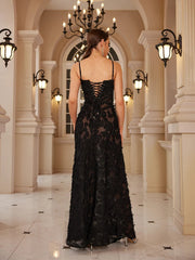Aiertu  -  Formal Occasion Dresses Maxi Black Appliques Dresses For Dancing Parties Long Elegant Party Dresses Women New In Aiertu