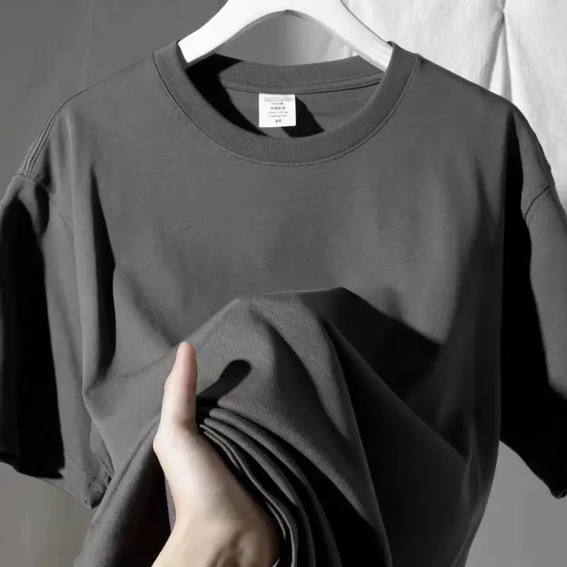 Aiertu  -  Summer Pure Cotton Women Top Short Sleeved Spring and Autumn Inner Matching Loose Bottomed Shirt Korean Shoulder White T-shirt Aiertu