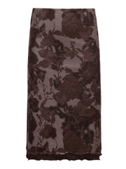 Aiertu  -  Mesh Floral Midi Skirt Aiertu