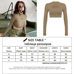 Casual Solid O-Neck Long Sleeve Crop Top Women Pullover Side Drawstring Sweatshirt Ruched White T-Shirt Tee Shirt Women Clothing Aiertu
