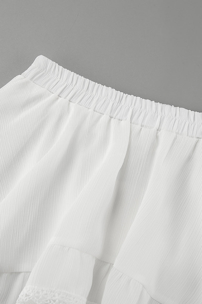 Aiertu  -Casual Daily Lace Irregular Loose High Waist Bottoms aiertu