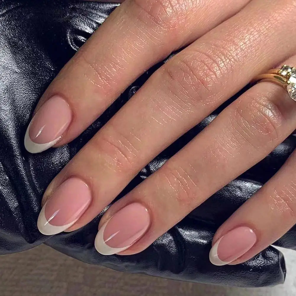 Aiertu  -  Manicure Long Almond False Nails Elegant 3D Butterfly Love Heart Press on Nails Star Detachable Nail Tips Women Aiertu