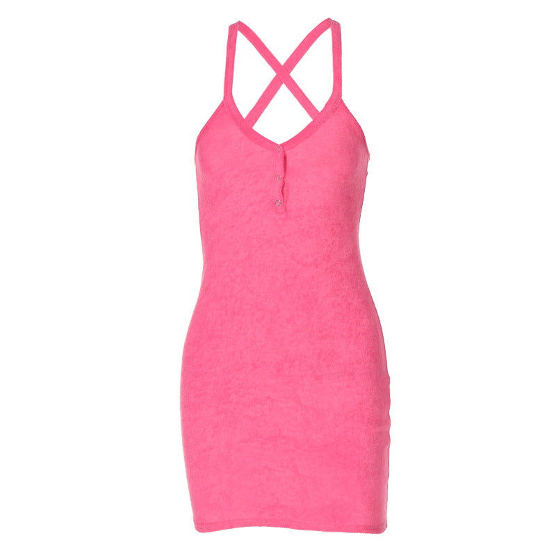 Aiertu - Spring Sling V-Neck Dress Aiertu