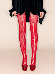 Aiertu  -  Sexy Leggings 2026 Woman Clothes High Waist Hollow Out Bowknot Slim Pants Streetwear Night Club Outfit Female Skinny Tights Aiertu