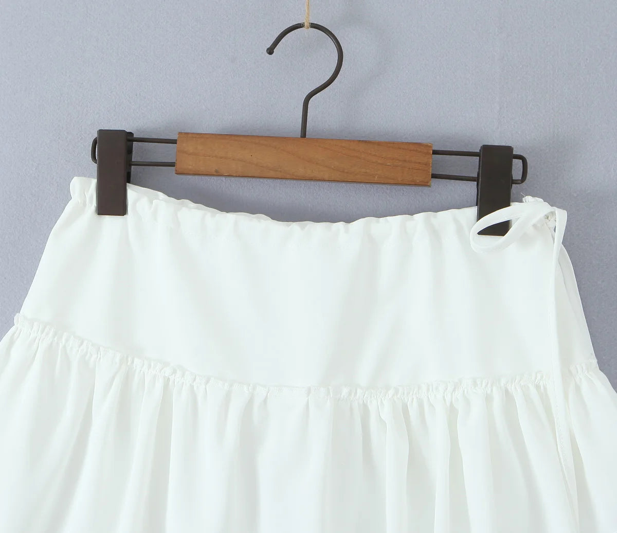 Aiertu  -  Summer White Lace Skirts Women Asymmetrical Skirt Y2k Outfit Solid Double Layered White Mini Skirts With Safety Shorts Lace Trim Aiertu