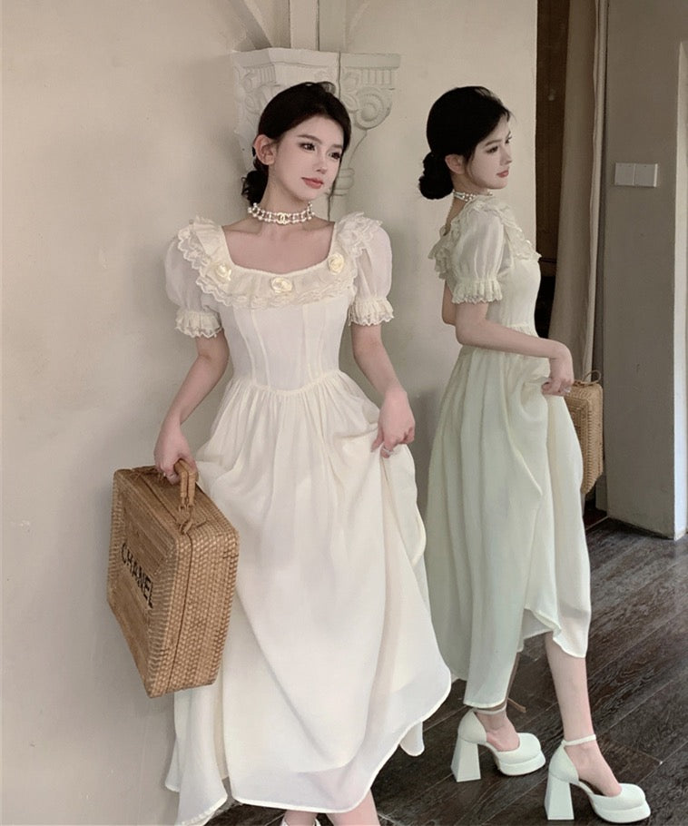 Aiertu  Lasira Light Academia Dress Aiertu