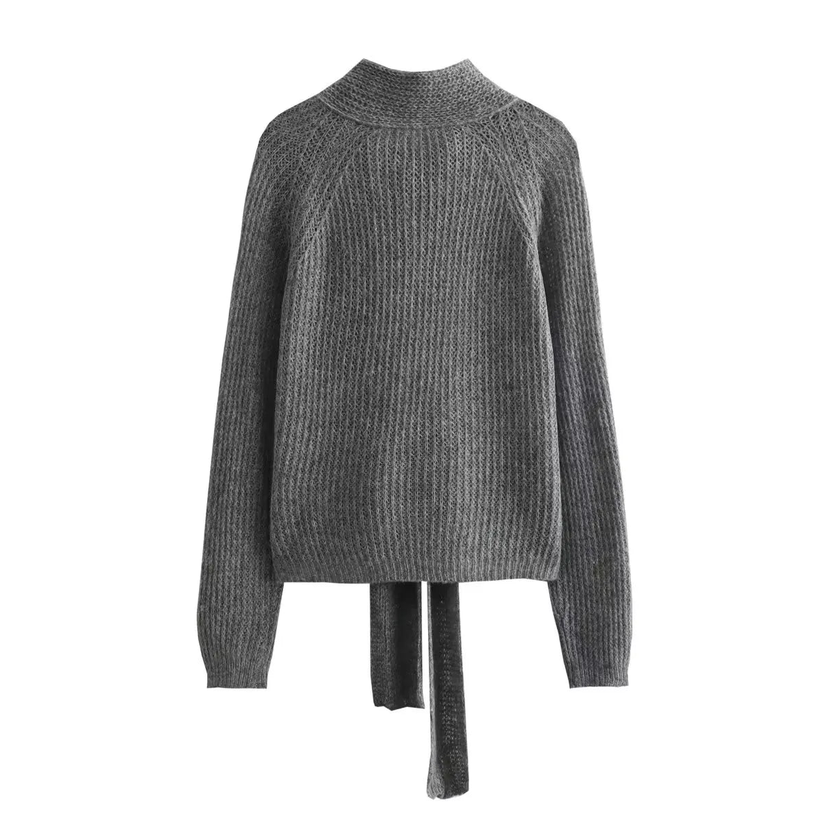 Aiertu  -  New Women's Bow Decoration Hollow Knitted Sweater Aiertu