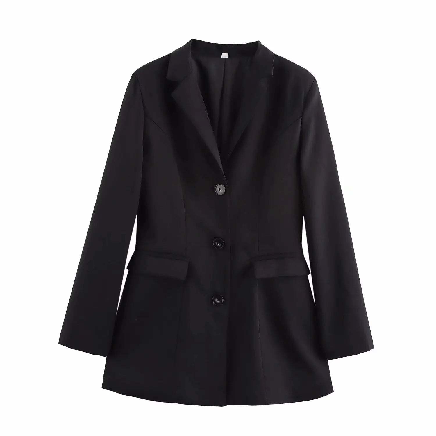 Aiertu  -  European and American style spring new style lapel temperament versatile medium and long suit jacket Aiertu