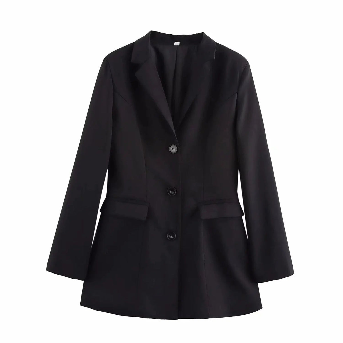 Aiertu  -  European and American style spring new style lapel temperament versatile medium and long suit jacket Aiertu