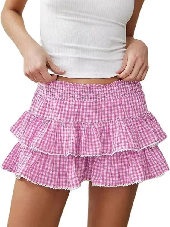 Aiertu  -  Autumn/Winter Best Selling Plaid Mini Dress Casual Sports Y2K Style European American Fashion Cross-Border Amazon Aiertu