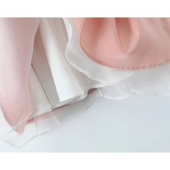 Aiertu  -  Sweet Girl Lace Up Pink Princess Mini Dress Women Sexy Sleeveless Low Waist A-line Mini Summer Dresses Party Robe Aiertu