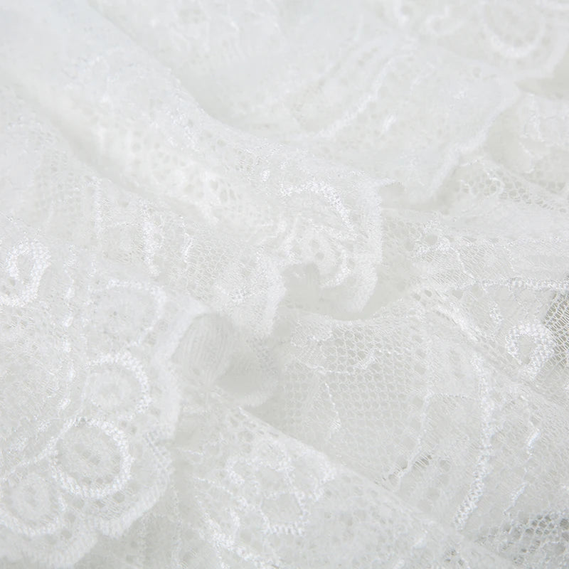 Aiertu  Y2K Aesthetic Lace Mini Skirts Low Waisted Sexy 90s Party Outfits for Women Fashion Streetwear 90s Solid Bottoms Aiertu