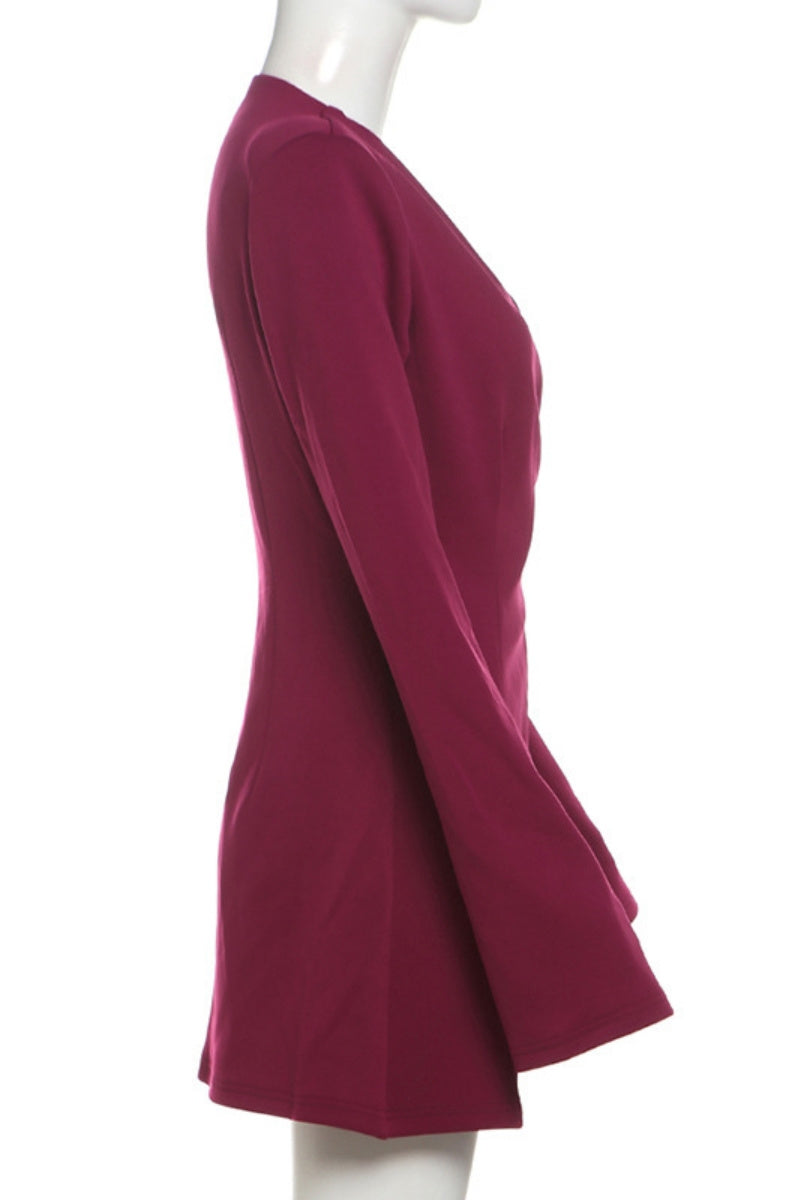 Aiertu  -Casual Solid Color Buttons V Neck Outerwear(3 Colors) aiertu