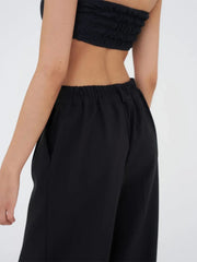 Aiertu  -  Summer New Loose High Waisted Pants Spring Women's Office Lady Retro Wide Leg Pants Temperament Slim Fit Suit Pants Aiertu