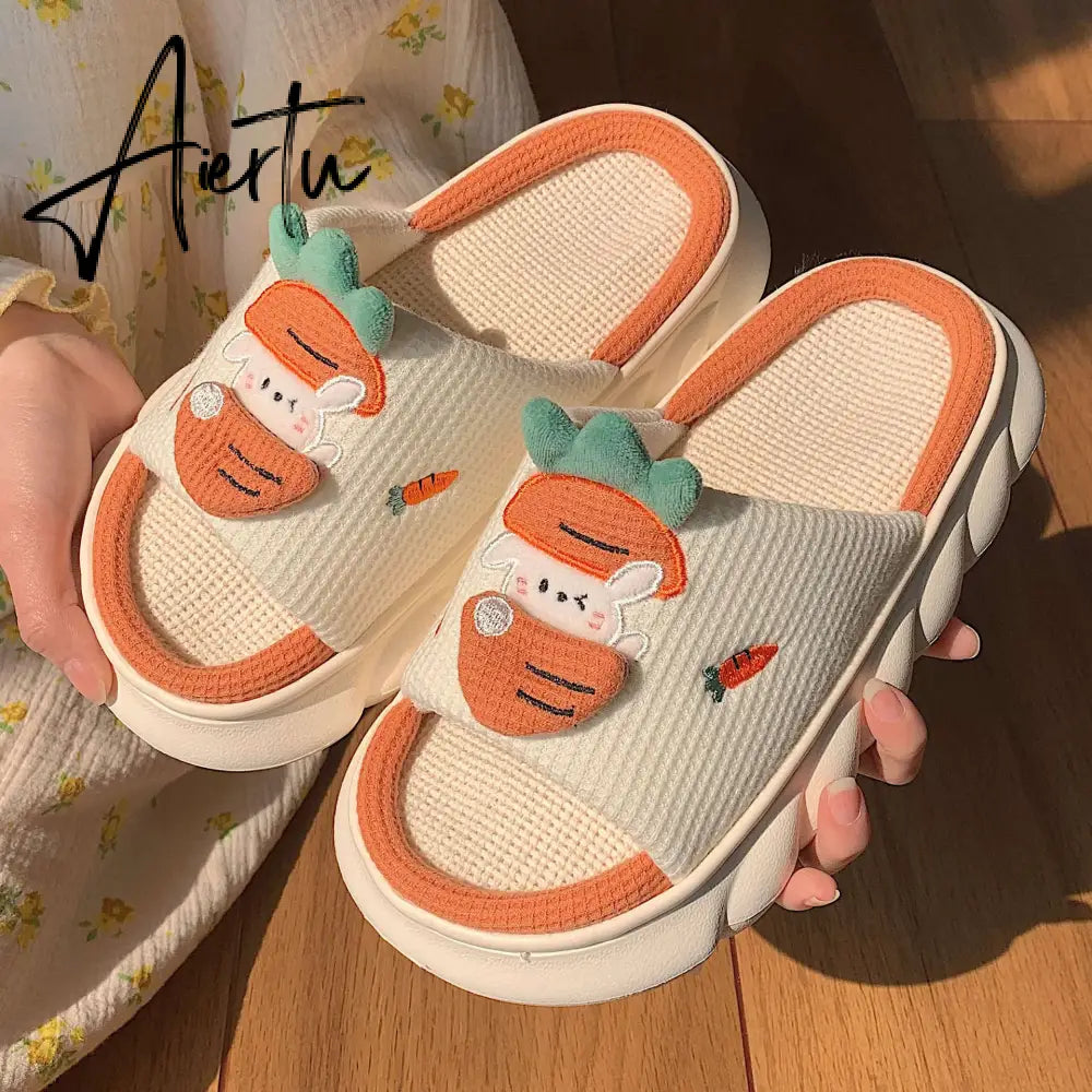Cute Cartoon Milk Cow House Slippers Funny Shoes Women's Slippers Summer Four Seasons Indoor Home Slippers Aiertu