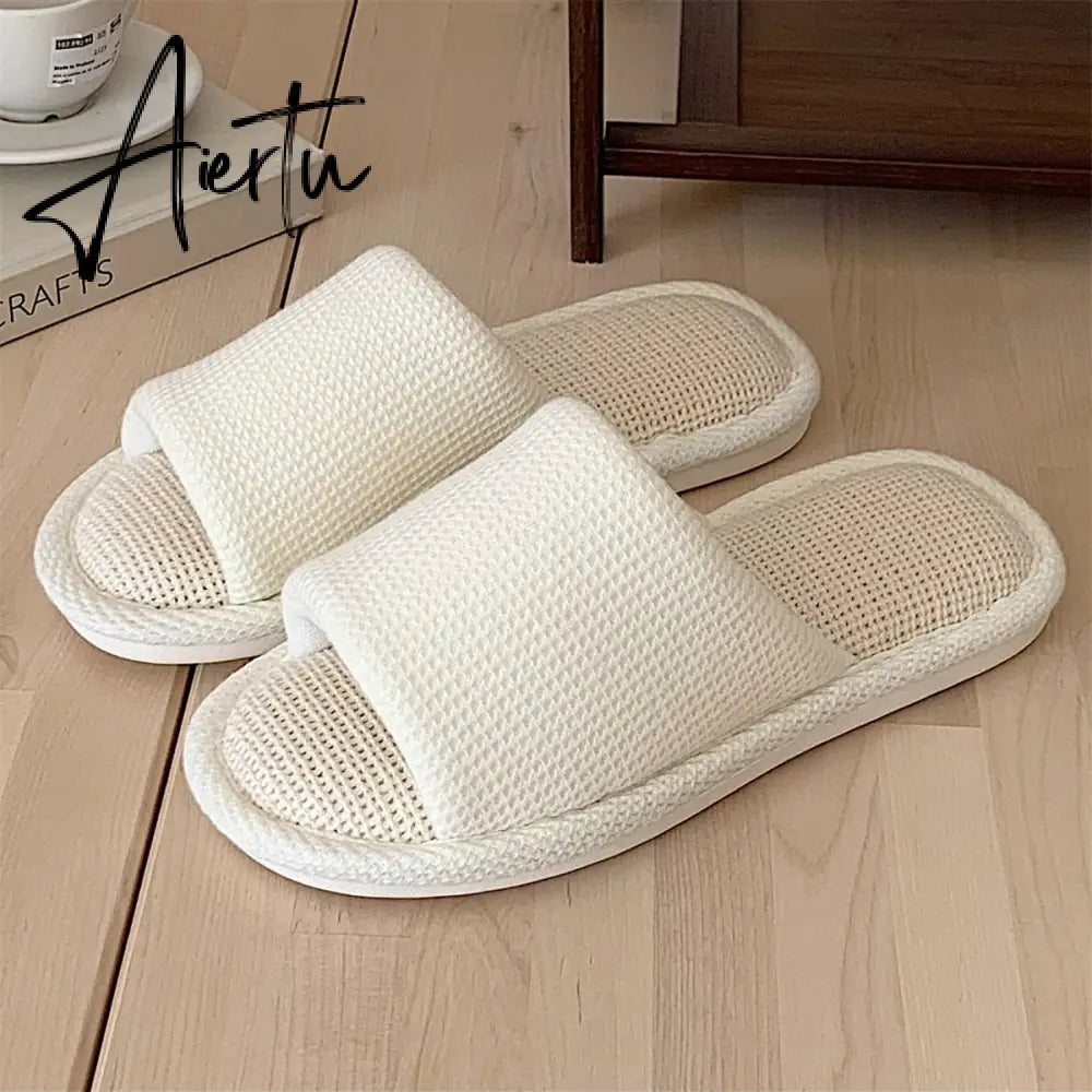 Cute Strawberry Plush Slippers Autumn House Slides Female Flip Flops Women Slippers Winter Home Warm Furry Linen Slippers Women Aiertu